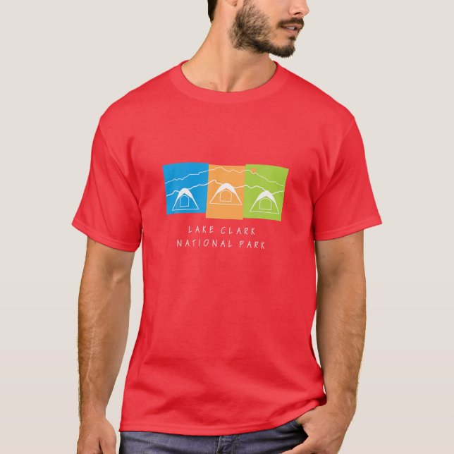 Camiseta Alasca acampando pescando USA Nature Lover Sou (Frente)