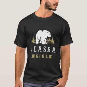 Camiseta Alasca Casa Estado Alasca Garota Eu Amo Alasca