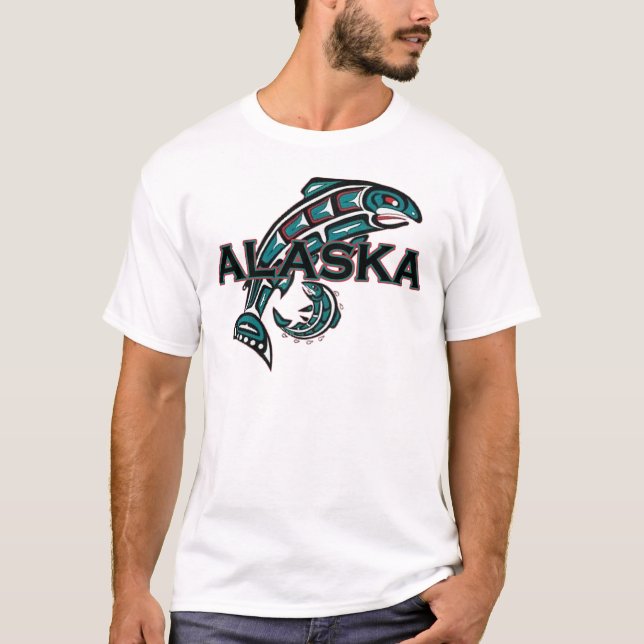 Camiseta Alasca com Salmão (Frente)