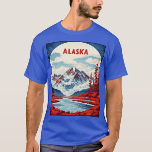 Camiseta Alasca Estados Unidos da América Turismo Vintage P