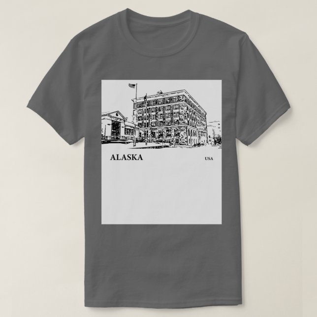 Camiseta Alasca EUA TShirt 1 (Frente do Design)