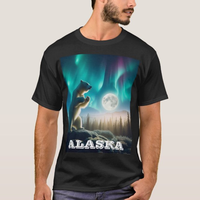 Camiseta Alasca por Coolbearstuff.com (Frente)