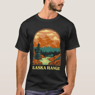 Camiseta Alasca Range Retro Ak Vintage Nature Lover Mountai