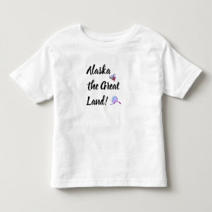Camiseta Alaska a Grande Terra com Flor e Mapa