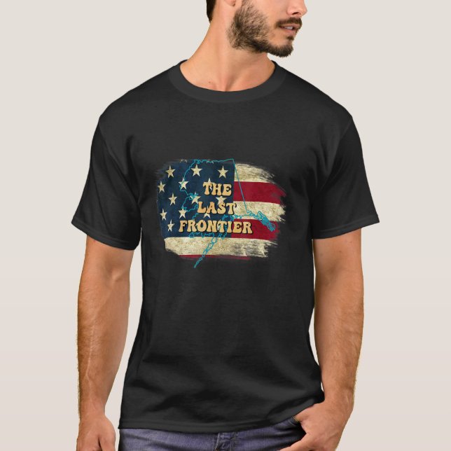 Camiseta Alaska Ak Us Flag Motto (Frente)