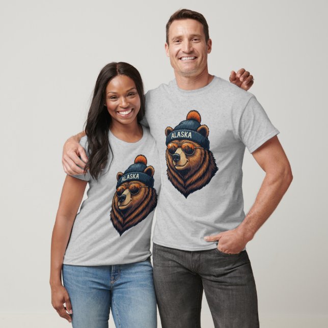 Camiseta Alaska Bear with Beanie  (Unissex)