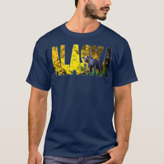 Camiseta Alaska Brown Bear sobre a Caça USA Titerna
