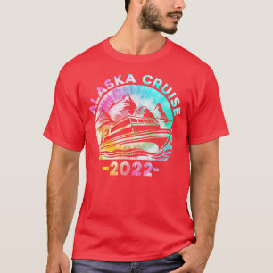 Camiseta Alaska Cruise 2022 Tie Dye Impressão Family Alaska
