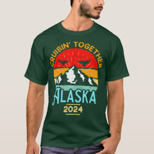 Camiseta Alaska Cruise 2024 Family Friends Group Viagem TSh