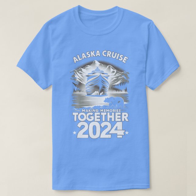 Camiseta Alaska Cruise 2024 Matching Family Friends (Frente do Design)
