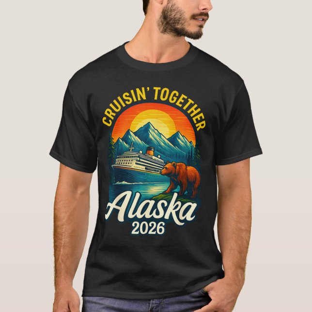 Camiseta Alaska Cruise 2026 Cruisin Together Matching Famil (Frente)