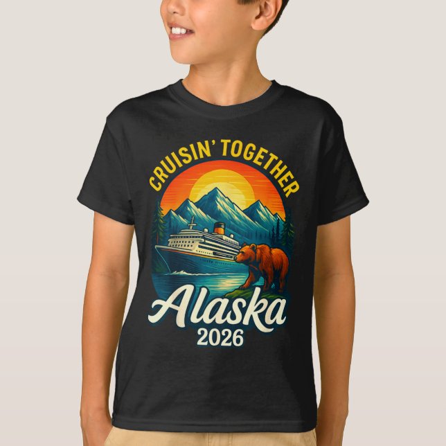 Camiseta Alaska Cruise 2026 Cruisin Together Matching Famil (Frente)