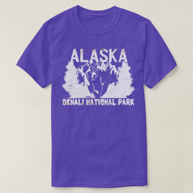 Camiseta Alaska Denali, Parque Nacional dos Estados Unidos (Frente do Design)