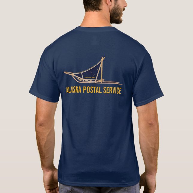 Camiseta Alaska Dog Sled Postal Carrier (Verso)
