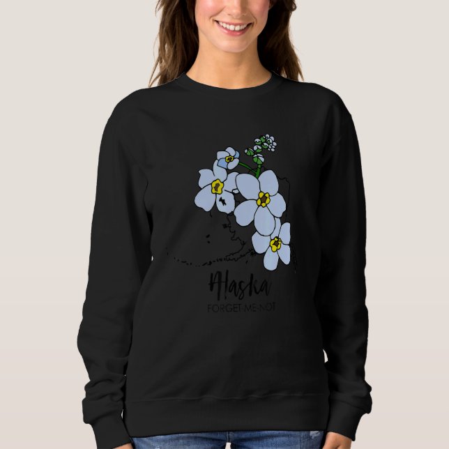 Camiseta Alaska Forget Me Not Flower (Frente)