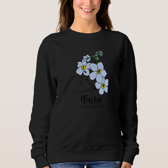 Camiseta Alaska Forget Me Not Flower   (Frente)