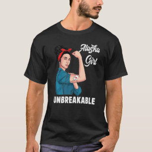 Camiseta Alaska Girl Inseparável do Estado do Alasca - Sina