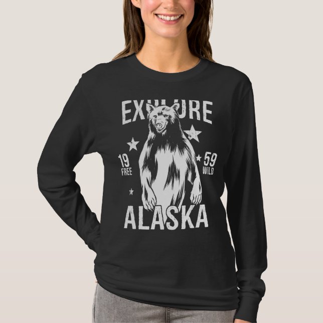 Camiseta Alaska Grizzly Bear (Frente)