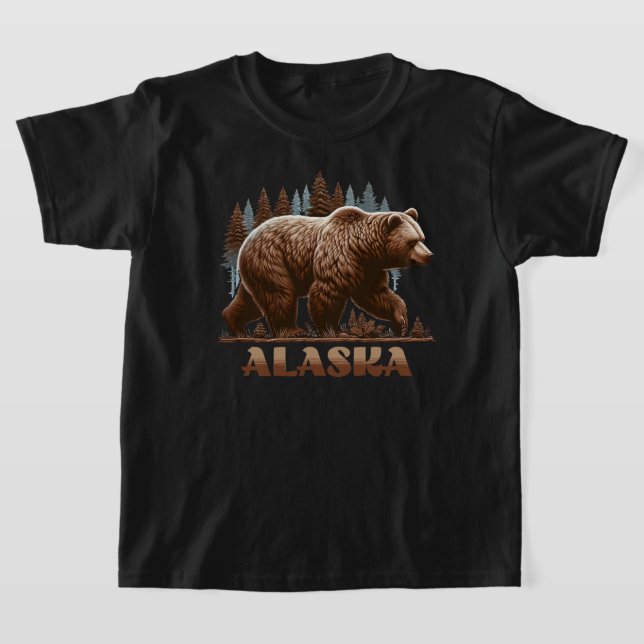 Camiseta Alaska Grizzly Bear (Postura )