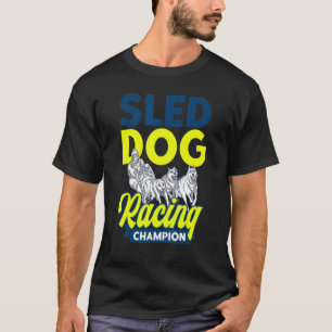 Camiseta Alaska Husky Corrida de Trenó Cão de Corrida de Tr