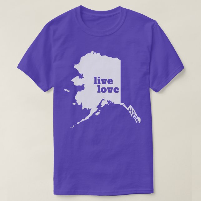 Camiseta Alaska Live Love Alaska (Frente do Design)