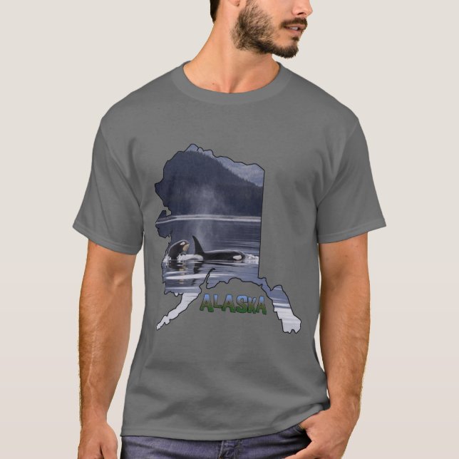 Camiseta Alaska Orca Whales (Frente)