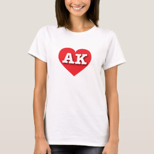 Camiseta Alaska Red Heart - Eu amo AK