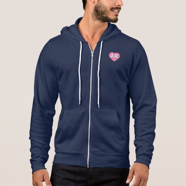 Camiseta Alaska Solid Pink Heart - Eu adoro AK (Frente)