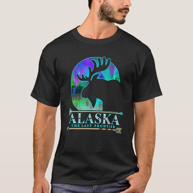 Camiseta Alaska State Pride Alaska Norte Lights Alaskan (Frente)