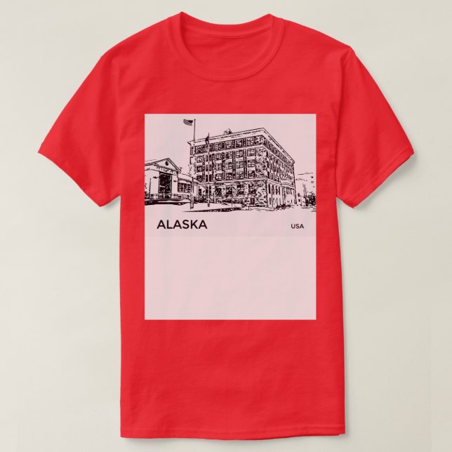 Camiseta Alaska USA TShirt (Frente do Design)