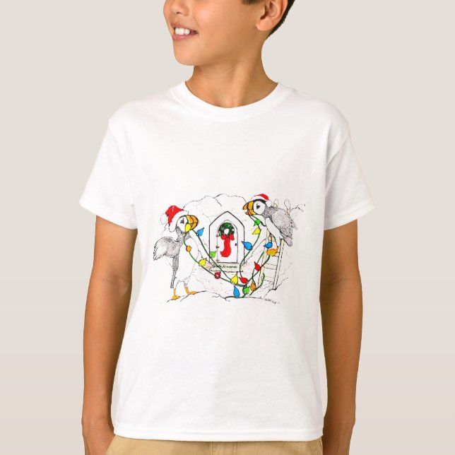 Camiseta Alaska Whimsical Christmas Willife (Frente)