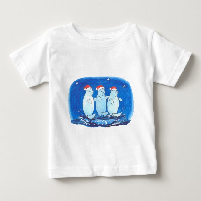 Camiseta Alaska Whimsical Christmas Willife (Frente)