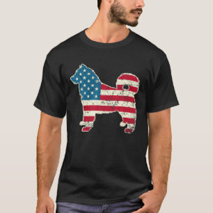 Camiseta Alaskan Malamute 4 De Julho Cachorro Sobrevive Men