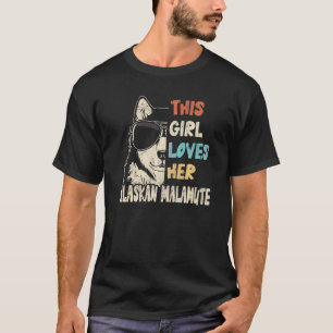 Camiseta Alaskan Malamute Girl Legal Vintage Retro For Dog