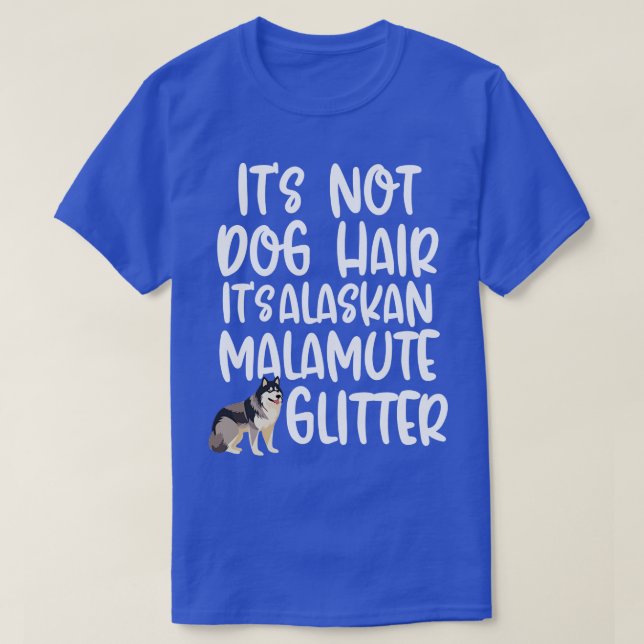 Camiseta Alaskan Malamute Glitter TSirt (Frente do Design)
