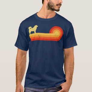 Camiseta Alaskan Malamute Retro Vintage Sunset 60s 70s para