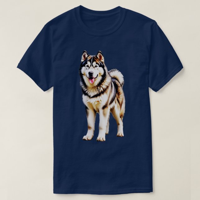 Camiseta Alaskan Malamute TShirt (Frente do Design)