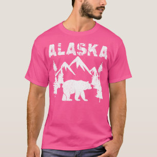 Camiseta Alaskar Bear Wildlife Hking Camping Amantes do Ala