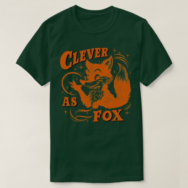 Camiseta Alavanca como Raposa (Frente do Design)
