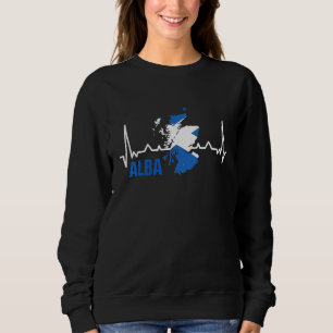 Camiseta Alba Heartbeat Scotland Flag Scotland Hea