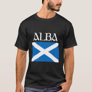 Camiseta Alba Scotland Flag Leine Graphic Scottish Gaelic P