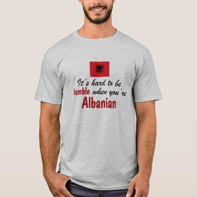 Camiseta Albanês humilde (Frente)