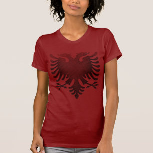 Camiseta Albanês vermelho Eagle