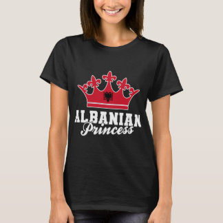 Camiseta Albanesa Princesa Albanesa Eagle Shqiponja Albânia
