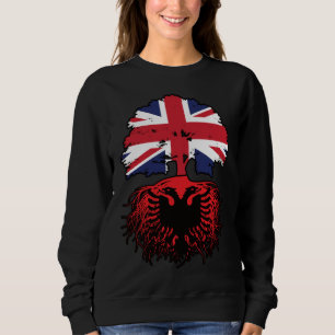Camiseta Albânia Albanês Reino Unido Reino Unido Reino Unid