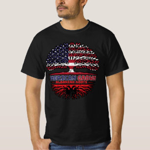Camiseta Albânia albanesa EUA EUA EUA Estados Unidos