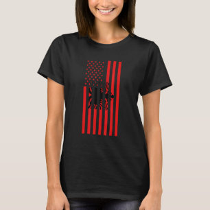 Camiseta Albânia Bandeira Albânia Albanês