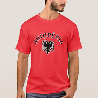 Camiseta Albânia com águia - shqiponja do dhe de Shqiperia