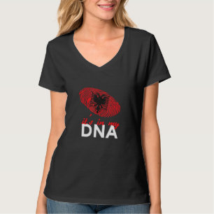 Camiseta Albânia fica no meu Dna Albanês Bandeira