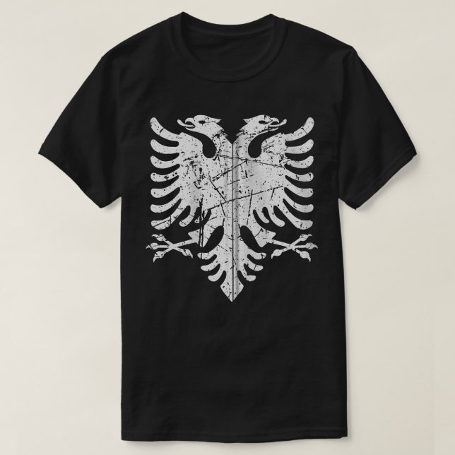 Camiseta Albania Flag Eagle Albanian Kosovo Design Zip Hood (Frente do Design)
